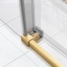 Душевая дверь Slim Soft VDS-1SS150CLG, 1500, брашированное золото, стекло прозрачное
