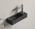 Раковина Gid Bm9271L 62202L подвесная черная матовая 38.0x14.5x8