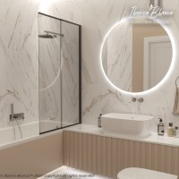 Шторка для ванны IBERICA BLANCA Mod.801 Slide Open раздвижная тонированное стекло/черный 90х150см (IB801.TB.150.90)