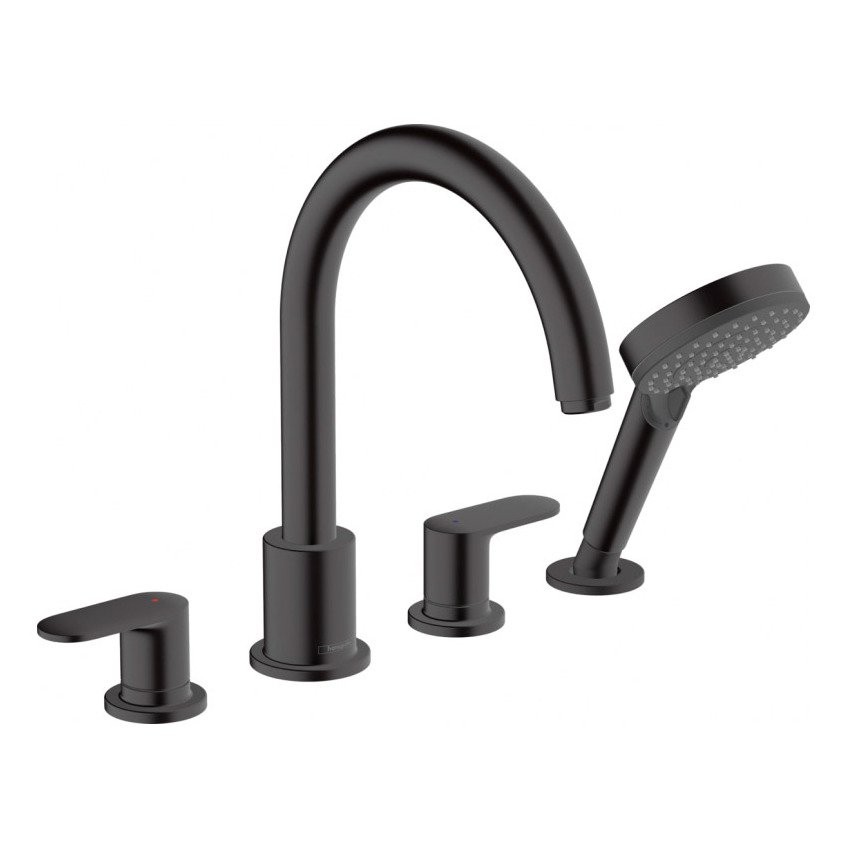 Смеситель Hansgrohe Vernis Blend на борт ванны 71456670 черный