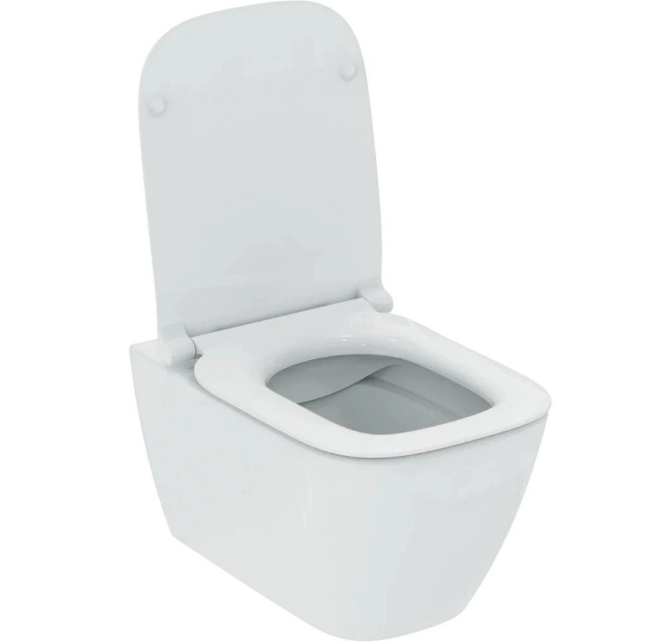 Ideal Standard T533001 i.life B Унитаз подвесной безободковый RimLS+, + сиденье T500301, + крепёж WW9660