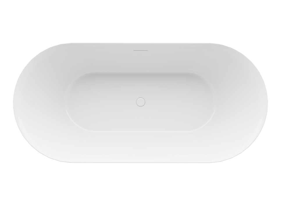 Ванна акриловая Vincea VBT-709-1700, 1700*800*585, цвет белый, щелевой перелив, слив белый