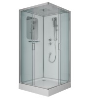 Душевая кабина Niagara Premium NG-6001-01Q (90х90х210) низкий поддон(16 см),стекло прозрачное,4 места