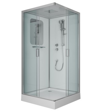 Душевая кабина Niagara Premium NG-6001-01Q (90х90х210) низкий поддон(16 см),стекло прозрачное,4 места