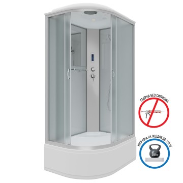 Душевая кабина Niagara Classic NG-2310-14RP (120х80х215) высокий поддон(40см),стекло матовое,4 места