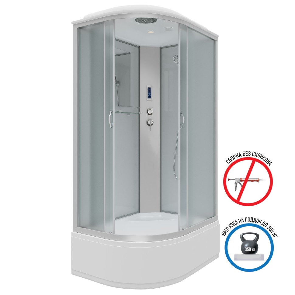 Душевая кабина Niagara Classic NG-2310-14RP (120х80х215) высокий поддон(40см),стекло матовое,4 места
