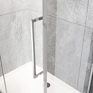 Душевой угол Veconi Rovigo RV-033R, 800х700х1950 хром, стекло дождь