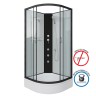 Душевая кабина Niagara Classic NG-6701-14BKG (90х90х200) средний поддон(26см),черный,стекло прозрачное,4 места