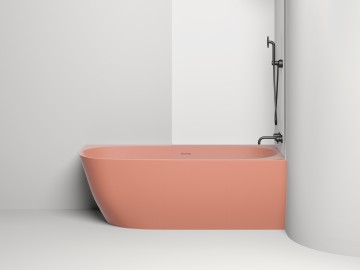 Ванна пристенная угловая SOFIA CORNER R 170x85 покраска по RAL полностью S-Sense Глянцевое