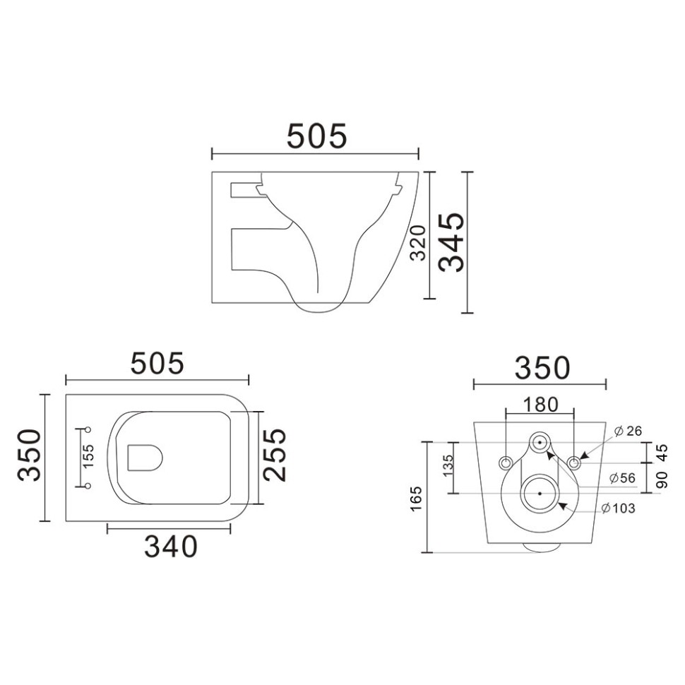 Унитаз подвесной Veconi Pulo VPU-51TB