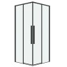 Душевое ограждение Grossman Galaxy 300.K33.01.8080.21.00 (80*80*195) квадрат,раздвижная,черный матовый,стекло прозрачное,1 место