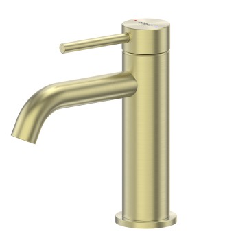 Смеситель ABBER Wasser Kreis 316 AF8110BG для раковины, брашированное светлое золото