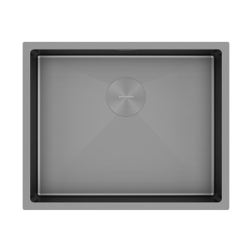Мойка нерж. сталь NEXT 54 UNI, PM215444-GM-M, матовая вороненая сталь, 540х440мм, Paulmark 1,2мм