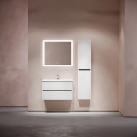 Тумба подвесная SANCOS Urban 890х450х550, c двумя ящиками оснащенными доводчиками, белый глянец , арт. UR90W