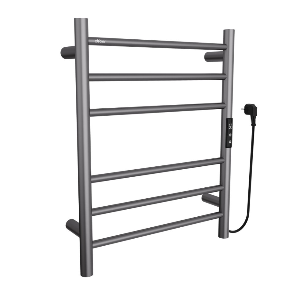 Полотенцесушитель электрический ABBER Standard AH4606NG оружейная сталь