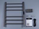 Полотенцесушитель электрический ABBER Standard AH4606NG оружейная сталь