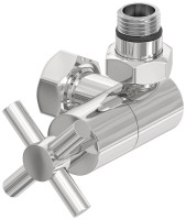 Вентиль 3D правый крест (G 1/2&quot; НР х G 3/4&quot; НГ)