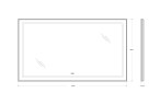 Зеркало BelBagno SPC-KRAFT-1400-800-LED-TCH-WARM-NERO