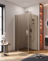 Душевой уголок CEZARES SLIDER-AH-1-100-100/110-BR-Cr