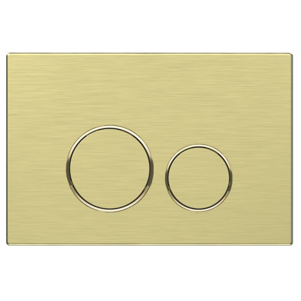 Кнопка смыва Vincea VFP-005BG, цвет брашированное золото