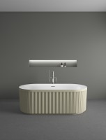 Ванна акриловая Vincea VBT-709-1700MG, 1700*800*585, цвет матовый бежевый/белый, щелевой перелив, слив белый