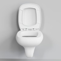 Унитаз Diamond 123T20101R (530*405*375) МАТОВЫЙ БЕЛЫЙ подвесной БЕЗОБОДКОВЫЙ, 1 место