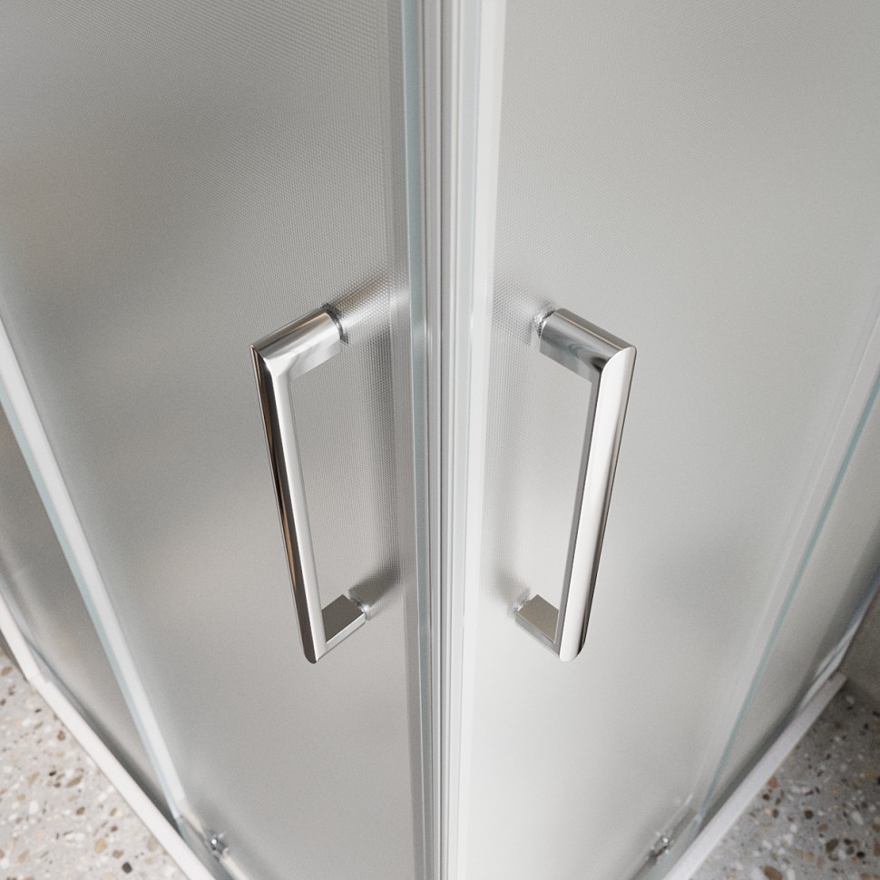 Душевой уголок BelBagno LUCE-AH-2-100/80-P-Cr