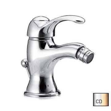 Смеситель для биде Demm GRANGE, однорычажный, с донным клапаном, хром-золото