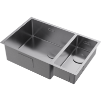 Кухонная мойка Omoikiri Taki 69-2-U/IF-L Side-IN нерж. сталь/нержавеющая сталь