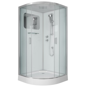 Душевая кабина Niagara Premium NG-6002-01 (100х100х210) низкий поддон(16 см),стекло прозрачное,4 места