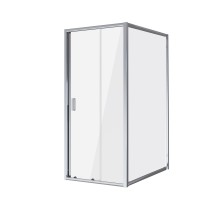 Душевое ограждение Niagara Nova NG-62-8A-A100 (80х100х195) прямоугольник,хром,двери раздвижные,стекло прозрачное,2 места