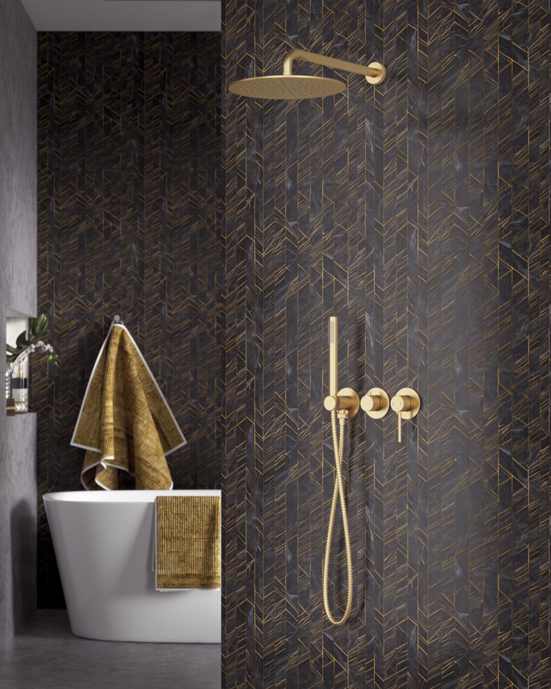 Душевая система встроенная Timo Saona SX-2349/17SM золото матовое