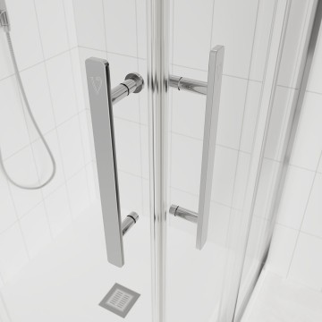 Душевой угол Veconi Evo 300 CH, 1100х800x1950, хром, прозрачное стекло