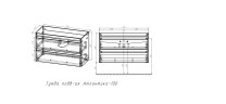 Тумба подвесная STYLE LINE "Атлантика 100", Люкс ясень перламутр, PLUS с раковиной Атлантика 100