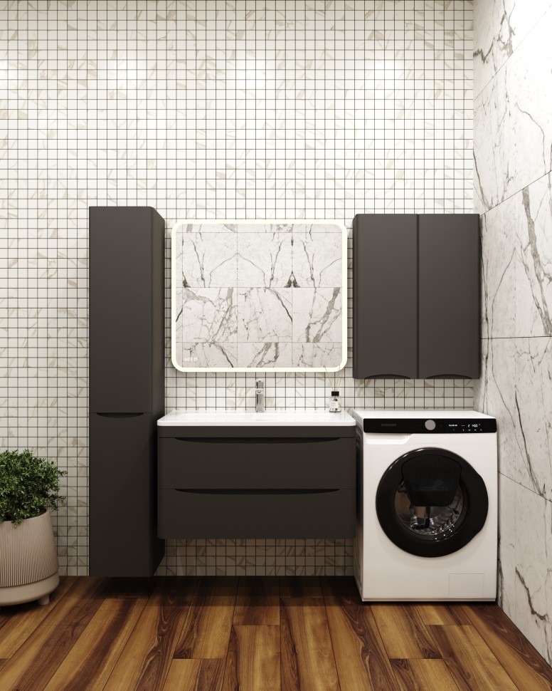 ПШ STYLE LINE "Бергамо мини 600" Люкс антискрейтч черный, PLUS
