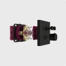 AQM8801MB Встраиваемый термостат с регулировкой напора на 2 потр., черный матовый