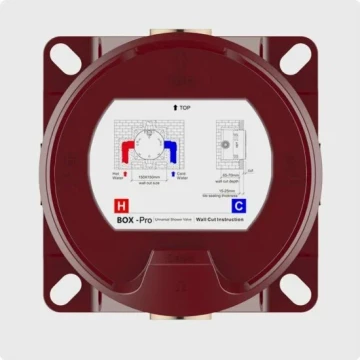 AQM8801MB Встраиваемый термостат с регулировкой напора на 2 потр., черный матовый