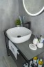 Раковина Gid D1301 51180 накладная белая 42.5x42.5x14.5
