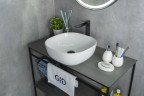 Раковина Gid D1301 51180 накладная белая 42.5x42.5x14.5