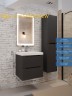 Тумба под раковину для ванной подвесная Uperwood Tanos NEW 50х45х50 см, черная