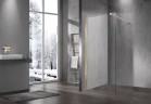 Душевая перегородка Walk-In VSW-1H800CLG, 800*2000, матовый золотой, стекло прозрачное