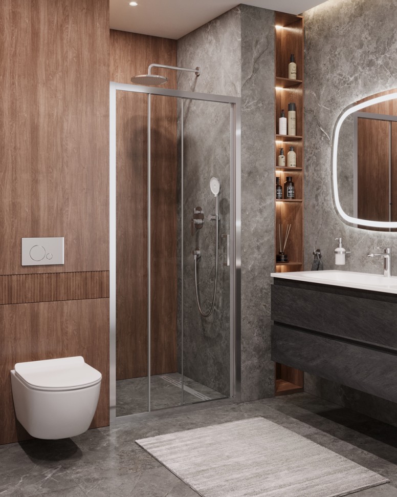 Душевая дверь CEZARES MOLVENO-BF-3-100-C-Cr-IV