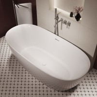 Ванна акриловая Vincea VBT-708-1700, 1700*800*585, цвет белый, щелевой перелив, слив белый