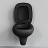 Унитаз Diamond 123T20201R (530*405*375) МАТОВЫЙ ЧЕРНЫЙ подвесной БЕЗОБОДКОВЫЙ, 1место