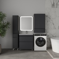 Тумба напольная STYLELINE "Атлантика 70", Люкс Плюс графит под раковину Атлантик 70