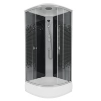 Душевая кабина Niagara Eco E100/26/BLACK (100х100х215) 4 места