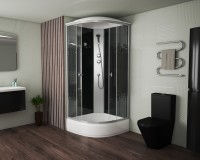 Душевая кабина Niagara Eco E100/26/BLACK (100х100х215) 4 места