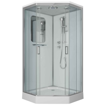 Душевая кабина Niagara Premium NG-6002-01D (100х100х220) низкий поддон(16 см),стекло прозрачное,4 места