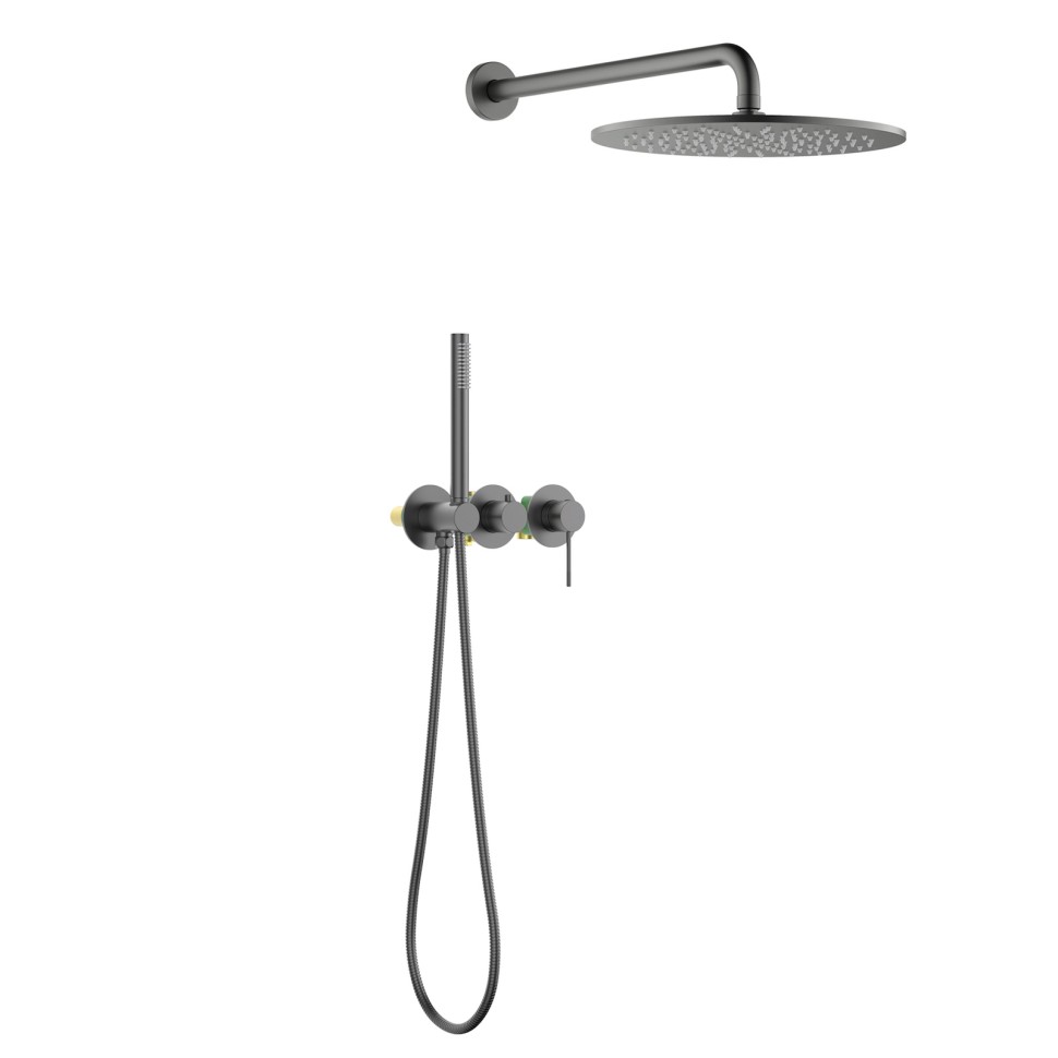 Душевая система встроенная Timo Saona SX-2349/18SM черное золото