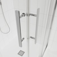 Душевой угол Veconi Evo 300 CH, 1100х900x1950, хром, прозрачное стекло